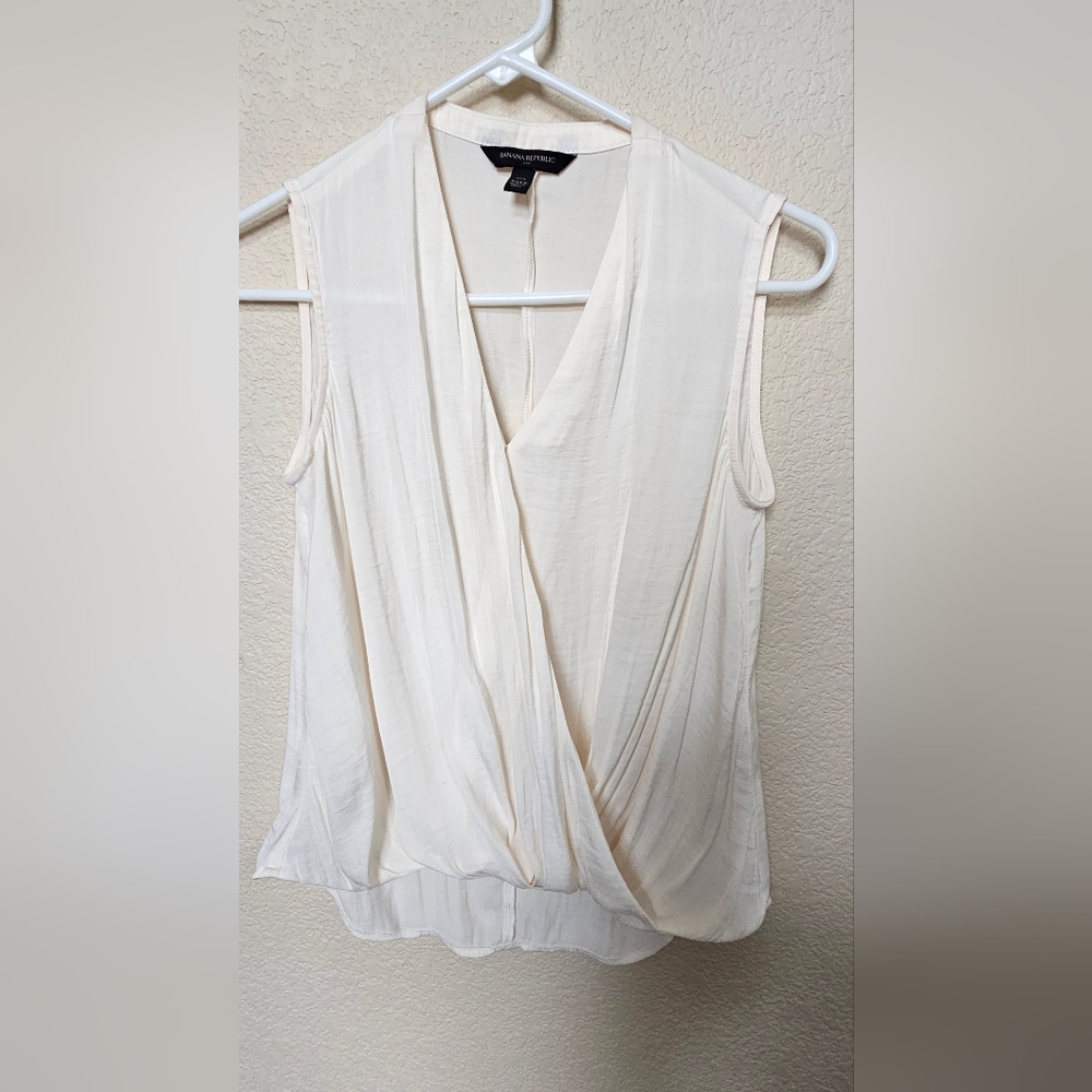 Cream color sleeveless top